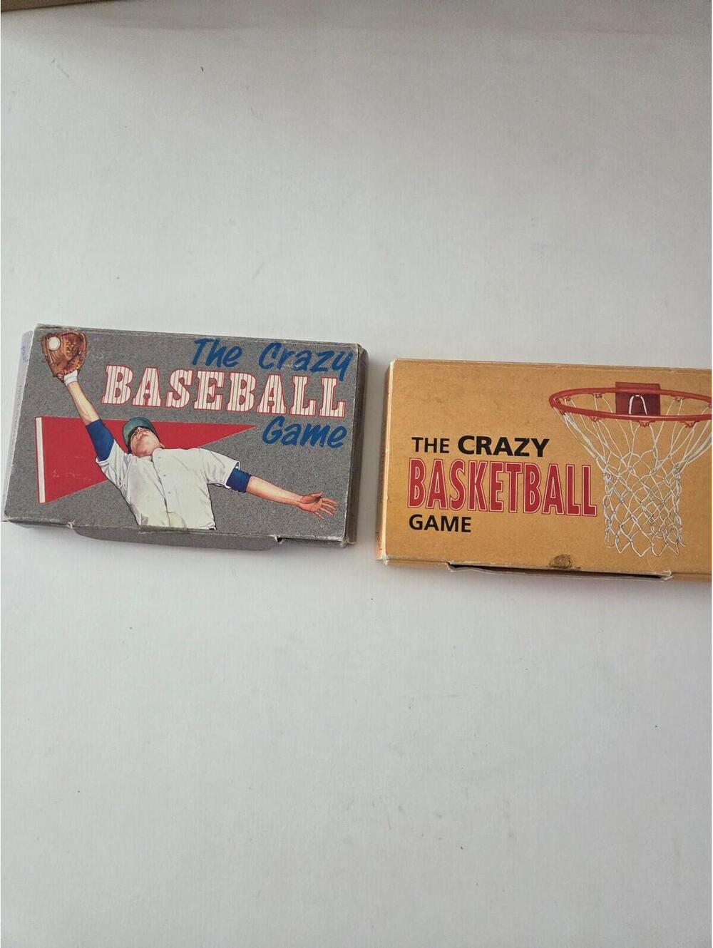 Crazy Basketball and Baseball Puzzle Vtg. Game